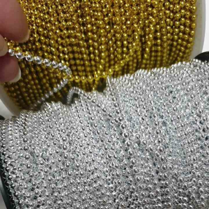 ลูกปัดเส้น 3 มิล (50 หลา - 100 หลา) มุกเส้น ลูกปัดเส้น มุกเส้นไข่ปลา ลูกปัด Diy ไม่ใช่โลหะ เป็นพลาสติก