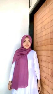 Pasmina Instan Pet Polos Ceruty Babydoll Premium/Jilbab Pasmina Instan Polos