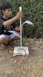 Standing Lampu Dekorasi Pelaminan Tinggi 80cm & Bunga Artificial