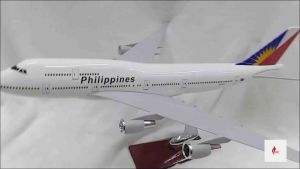 Philippine Airlines Boeing 747 Premium Large Diecast Airplane 47cm Metal Alloy Aircraft Model with Metal Display Stand | Collector Display | Aviation Gift | Airline Memorabilia