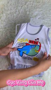 Bộ Ba Lỗ Thun Lạnh Cho Bé Bộ Sát Nách Thun Lạnh Cho Bé Trai Và Bé Gái Mặc Hè - Cục Vàng Của Mẹ [021]