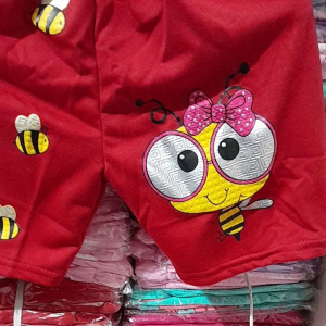 celana santai pendek anak perempuan motif lucu lucu/1-11 tahun.COD