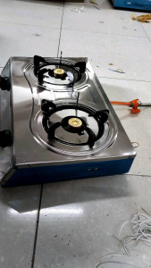 Combo bếp GAS đôi công nghiệp gia đình chia lửa đồng kèm van dây GAS