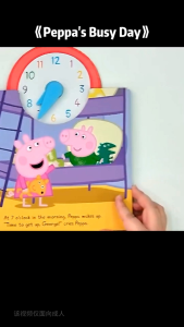 【Ready Stock】Peppa Pig: Peppas Busy Day interactive boardbook clock time book