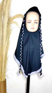 Jilbab Anak Tali Tambang Kombi Hijab Tali Kepang Kerudung Anak 3 4 5 6 Tahun
