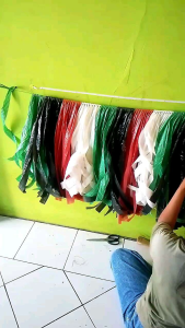Rok Rumbai Rafia Mix dan Rok Hula Tali Hand Made: Fashion Ukuran Anak Dewasa & Jumbo