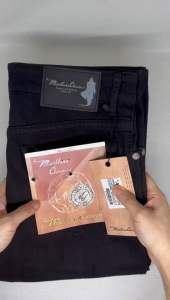 Celana Jeans HITAM Panjang Pria Stretch Marlboro Warna BLACK Jeans - Regular fit / Standar Jeans Melar