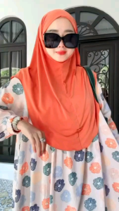 (FREE HIJAB)Gamis Set Motif Bunga Rayon Diamond Jersey Busui Friendly Free Akrilik All Size Jumbo