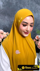 Hijab Pashmina Instan Oval Jersey Super Nadin By Rizwa