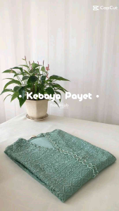 Setelan Kebaya Melayu Brokat Payet Modern Free Hijab