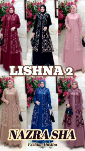 (9) KAYANI LISNA DRESS Baju Dress Abaya Gamis wanita Muslimah Lishna Dress By Kayyani. Nazra Sha
