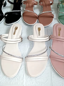 Sendal heels wanita tinggi 3cm Elegan kekinian