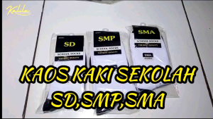 3 Pasang Kaos kaki sekolah putih telapak hitam tebal SD SMP SMA Computer