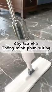Cây Lau Nhà Phun Sương Aurora Chổi Lau Nhà Đa Năng Bền Bỉ Kèm Bình Xịt Nước 350ml