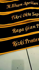 slempang wisuda anak custon nama suka suka free bordir nama