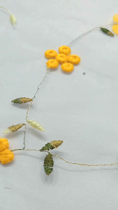 Bahan Tille Bunga Bordir 3D Terbaru COD