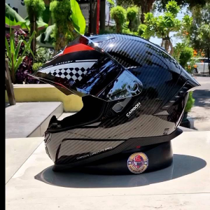 Helm Motor Full Face Carbon JS Armor Terbaru