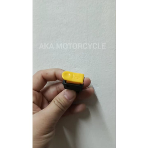 Motorcycle Horn & Starter Switch Button Universal Small for Motorcycles Yellow & Black