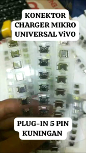 15 Biji Plug in Connector Charger Vivo Mikro Universal Original New High