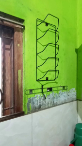 rak tutup panci susun 5  lebih panjang 40cm rak tutup panci besi tempel dinding besi 6mm tebal