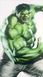 Sticker Dinding HULK  Size 30-45 cm Vinyl Graftac white waterproof