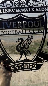 เหล็กฉลุลาย สโมสร ลิเวอร์พูล หงส์แดง สโมสรฟุตบอล ตกแต่งบ้าน ความหนา 1.2mm