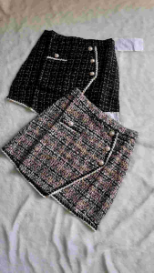 Desain Rok Celana Tweed: Pakaian Formal Wanita yang Elegan