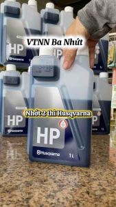 Nhớt 2 Thì HP Husqvarna 1 Lit chính hãng Thuỵ Điển tăng tuổi thọ máy cắt cỏ máy cưa