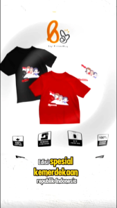 Kaos Merah Putih Agustusan Kaos Anak Laki laki perempuan Spesial Kemerdekaan HUTRI80