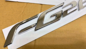 Emblem Logo Tulisan Dutro FM 235 JP FM 260 JP FM 235 JW Chrome Mobil Universal