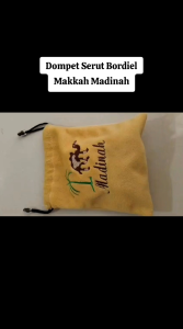 1 Kodi-20pcs Dompet Serut Makkah Madinah Bordiel Souvenir Oleh Oleh Haji Umroh