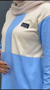 Kaos Atasan Wanita Oversize Polos Lengan 7/8 Terbaru