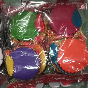 กระดาษสา กระดาษห่อ โปรยทาน งานบุญ งานบวช  1ห่อมี100แผ่นเกินๆ พร้อมหนังยาง พร้อมใบ พร้อมส่ง