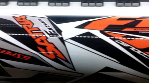 Tem rời Satria Fi 150cc - Mẫu F150. Chất liệu PPF Cao Cấp : 3 Lớp Chống Nước Chống Phai Màu. Nhãn Dán Decal