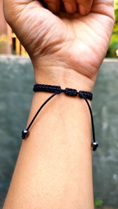 Gelang Ring Stainless Steel Model Rajut