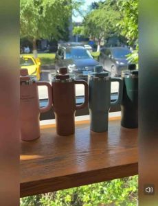 SITARAYURI Original Car Tumbler 900ml Vacuum Insulated Bottle w/ Straw & Handle Stainless steel