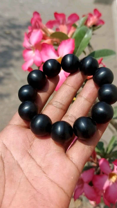 Gelang kayu galih kelor hitam jumbo
