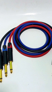 KABEL AUDIO JACK AKAI TO AKAI 6.5MM PIN GOLD PANJANG 5 METER 10 METER KUALITAS BAGUS LENTUR