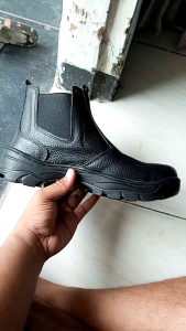 Sepatu Safety Anti Slip King SKN Kulit Asli Terbaru Ujung Besi Las Bengkel Kitchen Dapur Pom Termurah BERKUALITAS