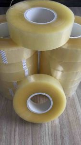 Cuộn băng dính trắng loại 1kg - băng keo trắng 1kg - lõi nhựa - keo dính chắc chắn