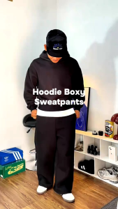 Hoodie Boxyfit Polos Oversize Skena Cewek Cowok Bahan Fleece 300 gsm unisek