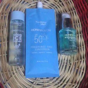 Honest Glow beauty set with cooling effect