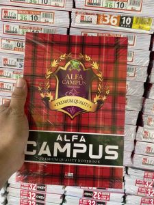 Buku Tulis Campus ALFA 1 Pak 10 buku 36 lembar 100% Original