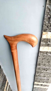 Tongkat Jalan Kayu Nagasari Model Habib Natural C09