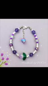 [BUY 2 GET HADIAH] Gelang Purple Tulip (14cm) - Gelang Manik NetCute - gelang Korea - aksesoris
