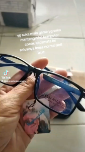 kacamata antiradiasi anti blue ray komputer hp real pick pria wanita