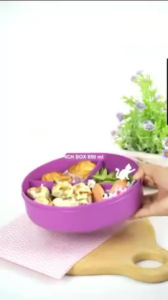 Chiara Series Tas Bekal Kotak Makan Bulat Dapat Sendok Garpu Set Lunch Box Set