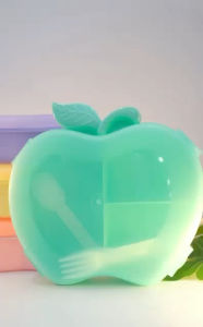 Apel Series Kotak Makan Bekal Sekat 2 Dapat Sendok Garpu