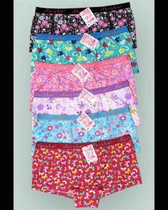 6PCS Boyleg for Womens Floral Boxer Cotton Spandex Modal Fabric Comfortable Breathable Underwear
