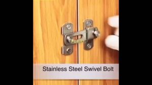 Stoplock Stainless Steel Swivel Bolt Swing Sliding Door Hasp Latch Lock Slug Catch with Screw - FLEXI